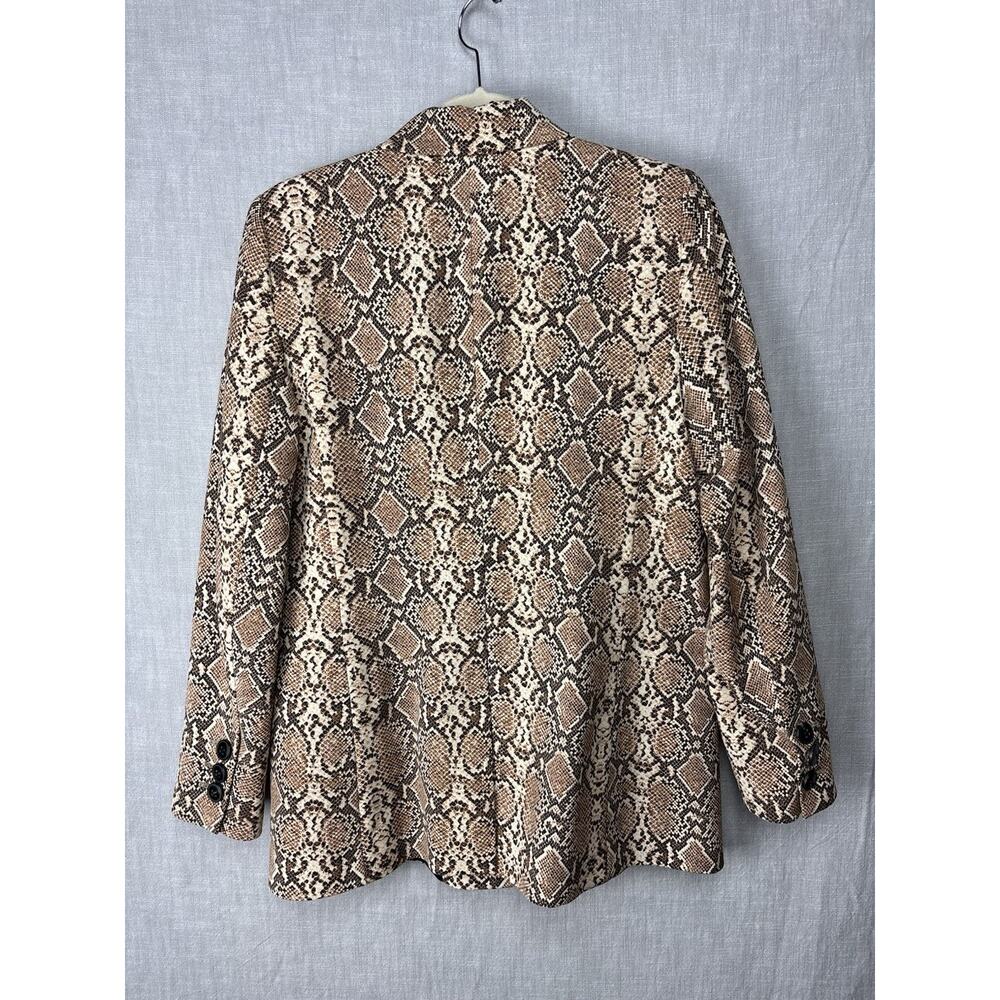 Anine Bing Madeline Python Print Oversized Double… - image 5